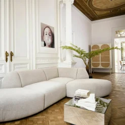 Module 1 place en bouclé taupe Jax - Hkliving