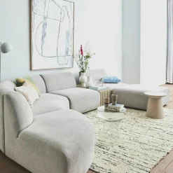 Module 1 place en bouclé taupe Jax - Hkliving