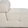 Module 1 place en tissu blanc cassé 95x75cm Bubble O1 - Home Design