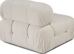 Module 1 place en tissu blanc cassé 95x75cm Bubble O1 - Home Design