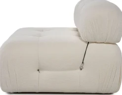 Module 1 place en tissu blanc cassé 95x75cm Bubble O1 - Home Design