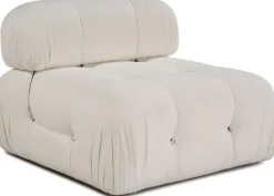 Module 1 place en tissu blanc cassé 95x75cm Bubble O1 - Home Design