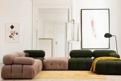 Module 1 place en tissu vert 95x75cm Bubble O1 - Home Design