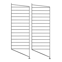 2 Montants noirs à poser 30x85 cm - String furniture
