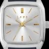 Montre en cuir bleu indigo et cadran argenté Nova argent - Lpas