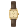 Montre en cuir marron et cadran doré Sol - Laps