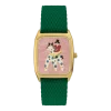 Montre en perlons vert et cadran doré Tatare - Laps