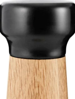 Moulin à poivre en chêne naturel et marbre noir 27 cm Craft Oak/noir - Normann Copenhagen