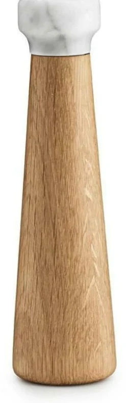 Moulin à sel en chêne naturel et marbre blanc 27 cm Craft Oak/blanc - Normann Copenhagen
