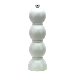 Moulin à sel ou à poivre en bois laqué blanc 24 cm Bobbin - Addison Ross