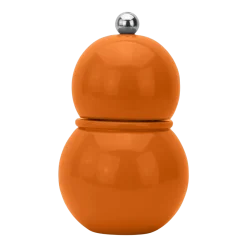 Moulin à sel ou à poivre en bois laqué orange 14 cm Chubby - Addison Ross