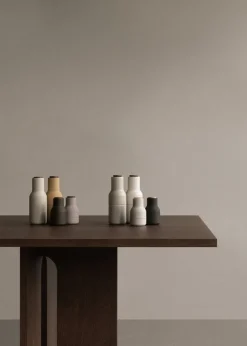 2 Moulins à sel et à poivre en céramique charbon et blanc Bottle Grinder - Audo