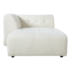 Méridienne gauche en bouclé crème Vint - Hkliving