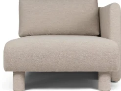 Méridienne modulable droite en bouclettes beige Dase - Ferm living