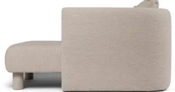 Méridienne modulable droite en bouclettes beige Dase - Ferm living