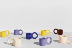 Mug en faïence myrtille 9 cm Donut - Petite Friture