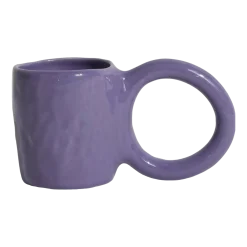 Mug en faïence myrtille 9 cm Donut - Petite Friture
