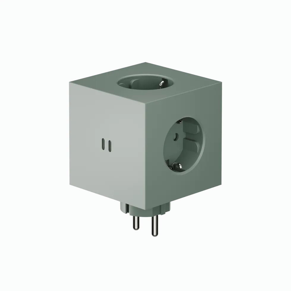 Multiprise murale USB-C 30W vert Square 2 - Avolt