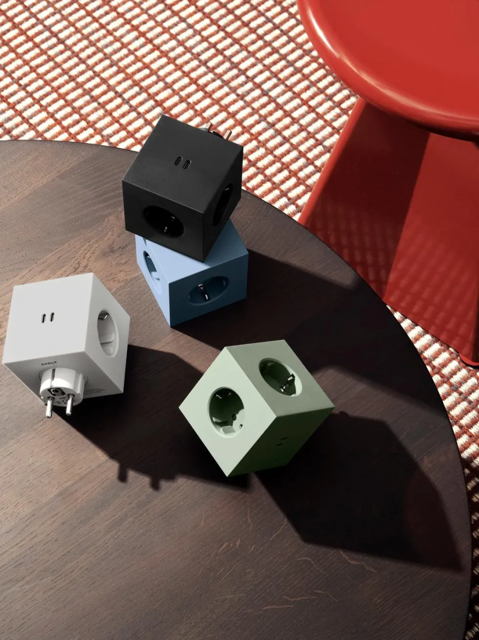 Multiprise murale USB-C 30W vert Square 2 - Avolt