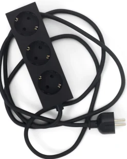 Mutliprise 3 prises noir 5m Power Bar - Pedestal