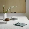 Nappe Carrée Carlina Blanc Et Gris - Madura