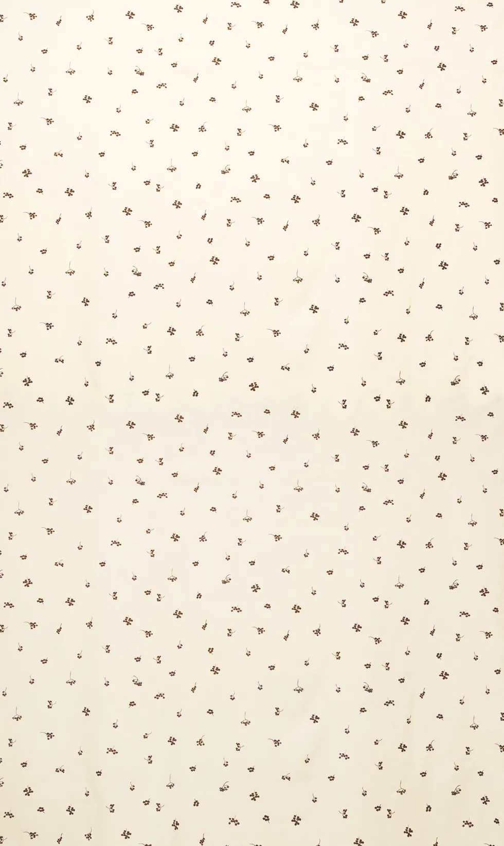 Nappe en coton biologique beige et chocolat 150x240cm Baies - Ferm living