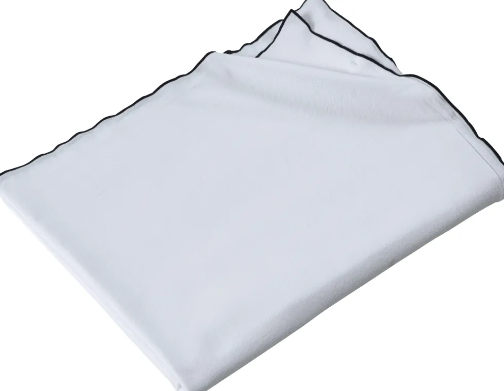 Nappe en coton lavé blanche 170 x 250 cm - The Cool Republic