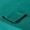 Nappe rectangulaire bleu lagon et feston noir 140 x 250 cm Nino - Madura