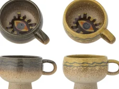 Oculus Cup Brown Stoneware - Bloomingville