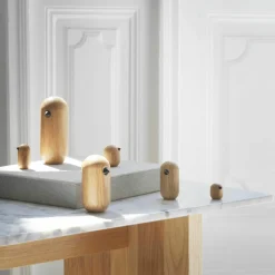 Oiseau en bois 13,5 cm Little Bird Oak - Normann Copenhagen