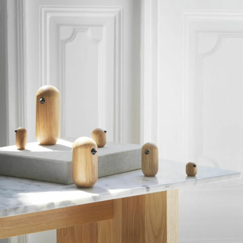 Oiseau en bois 13,5 cm Little Bird Oak - Normann Copenhagen