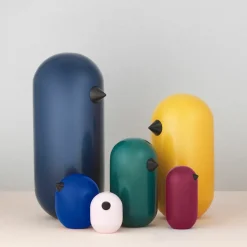 Oiseau en bois 13,5 cm Little Bird Oak - Normann Copenhagen