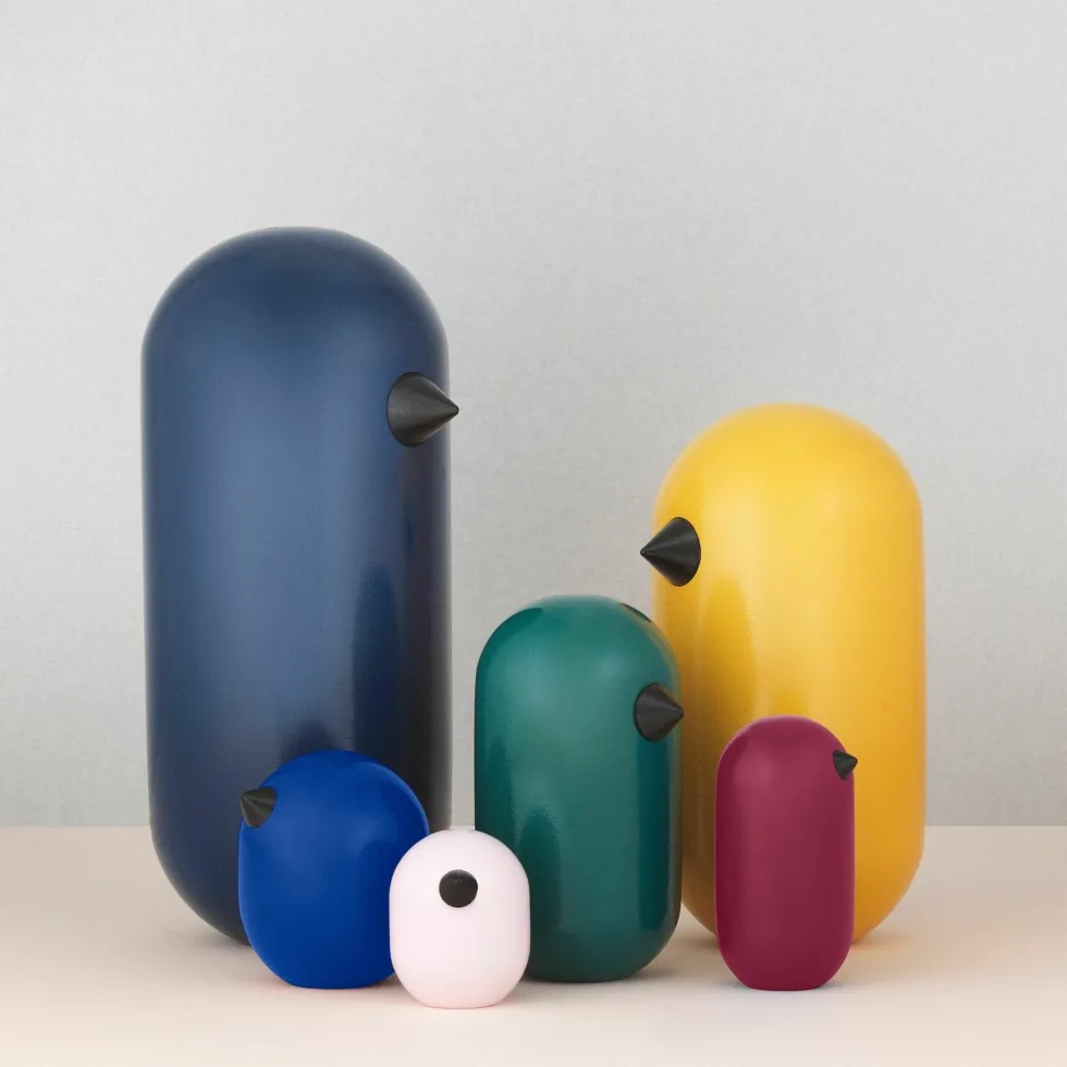 Oiseau en bois 13,5 cm Little Bird Oak - Normann Copenhagen