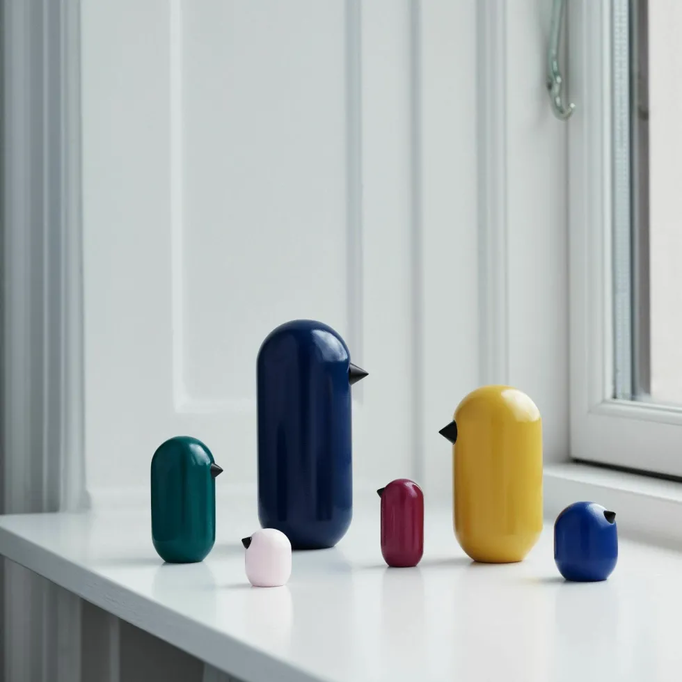 Oiseau en bois 13,5 cm Little Bird Oak - Normann Copenhagen