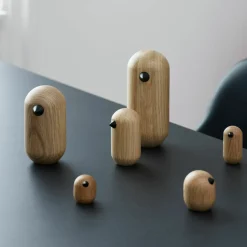 Oiseau en bois 13,5 cm Little Bird Oak - Normann Copenhagen
