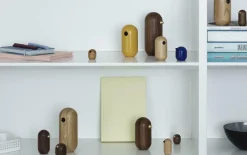Oiseau en bois 7 cm noyer Little Bird Walnut - Normann Copenhagen
