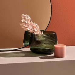 Opti Vase Medium - Nude Glass