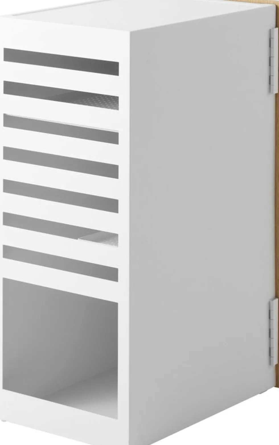 Organisateur de console de jeux en acier blanc 36,5x24,7x60,3cm - Yamazaki