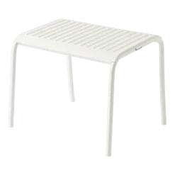 Ottoman de jardin en acier inoxydable blanc pur 38cm Patio - Tolix
