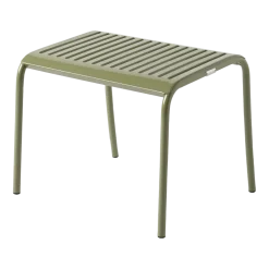 Ottoman de jardin en acier inoxydable vert jonc 38cm Patio - Tolix
