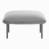 Ottoman en laine gris Nakki - Woud