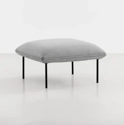 Ottoman en laine gris Nakki - Woud