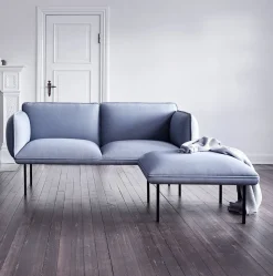 Ottoman en laine gris Nakki - Woud