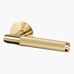 Paire de poignées de porte avec ressort laiton 14,5 cm - Buster+Punch