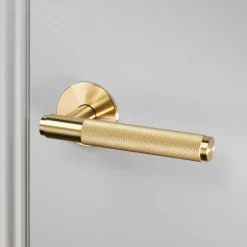 Paire de poignées de porte avec ressort laiton 14,5 cm - Buster+Punch