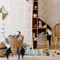 Panier avec son couvercle fusée en fibres naturelles Cosmina -Bloomingville mini