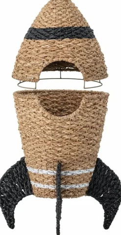 Panier avec son couvercle fusée en fibres naturelles Cosmina -Bloomingville mini
