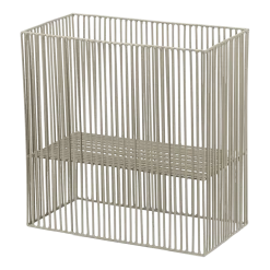 Panier carré en métal gris 30 x 15 cm - Serax