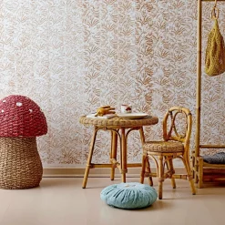 Panier champignon en fibres naturelles rouge Corintha -Bloomingville mini