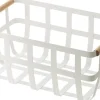 Panier de rangement blanc 2 poignées Tosca - Yamazaki